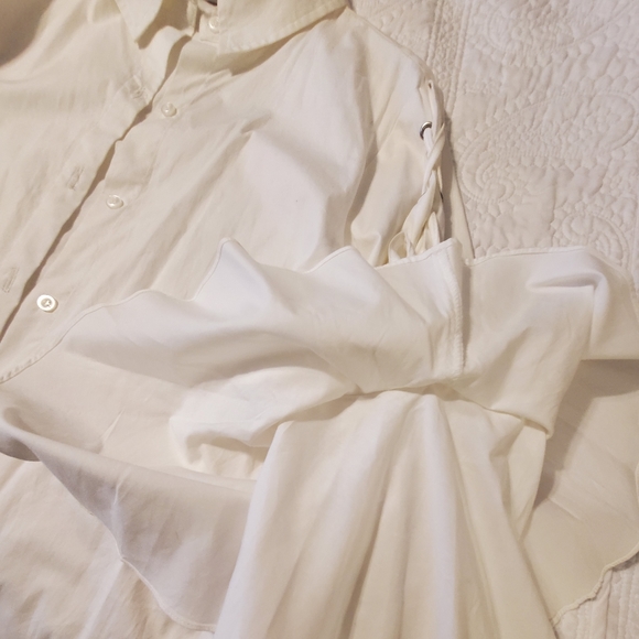 Linea Donna Women's  Button down Shirt White  Size Large - Picture 3 of 9